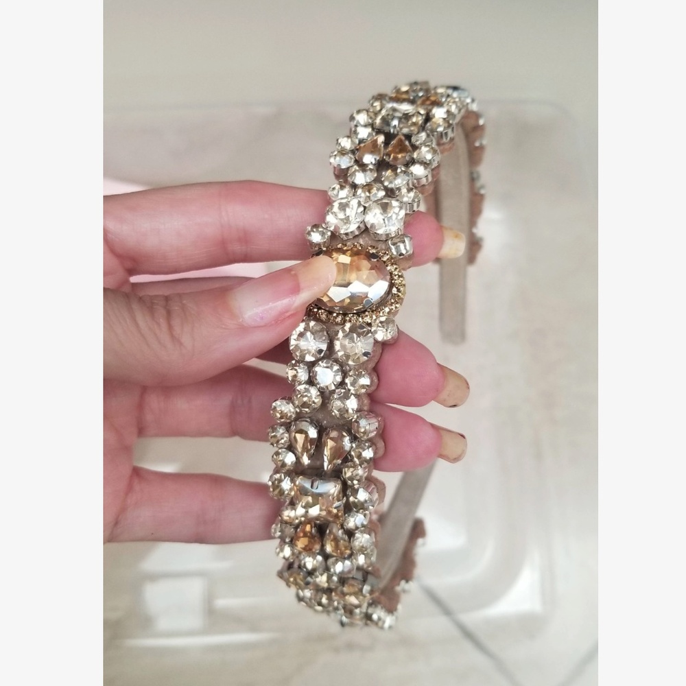 Luxe Rhinestone Statement Party Evening Holiday Headband